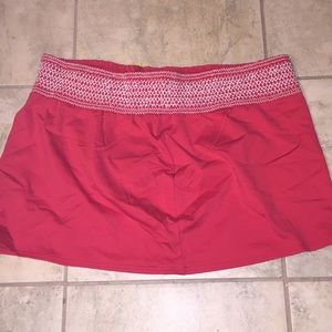 patterned swim skirt